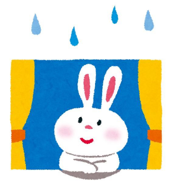梅雨　ウサギ